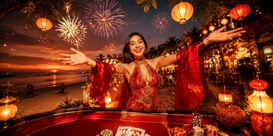 Người chơi tại Đà Nẵng thưởng thức Baccarat trực tuyến trong không khí chợ đêm sôi động