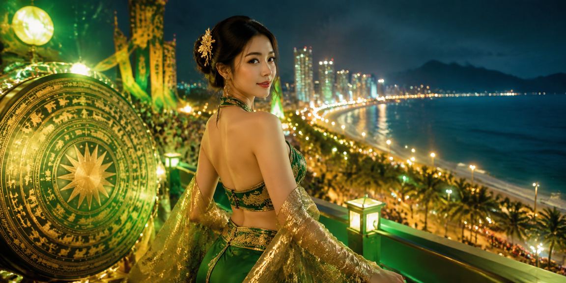 Người dùng tại Nha Trang trải nghiệm casino và cá cược trực tuyến bên bờ biển buổi tối