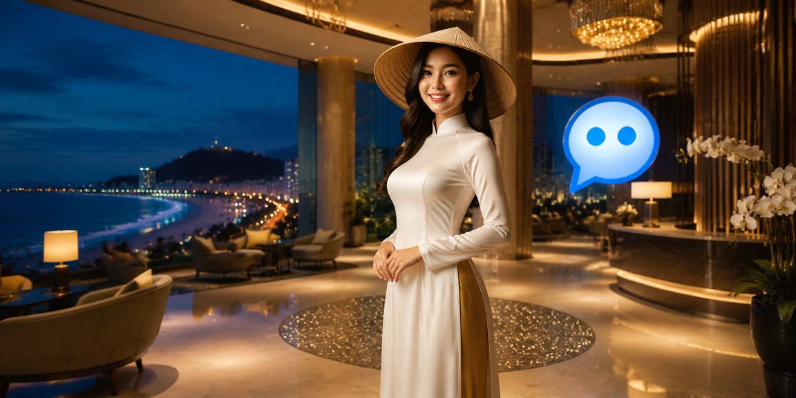 Người dùng VIP tại Vũng Tàu tham gia xổ số trực tuyến trong không gian sang trọng với áo dài